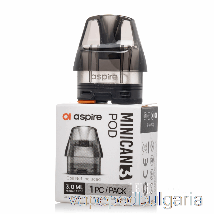 Vape 10000 Дръпки Aspire Minican 3 Replacement Pods 3ml Minican 3 Pods